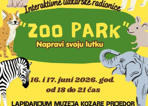 Interaktivne lutkarske radionice „ZOO PARK – Napravi svoju lutku“ u okviru Prijedorskog ljeta 2026