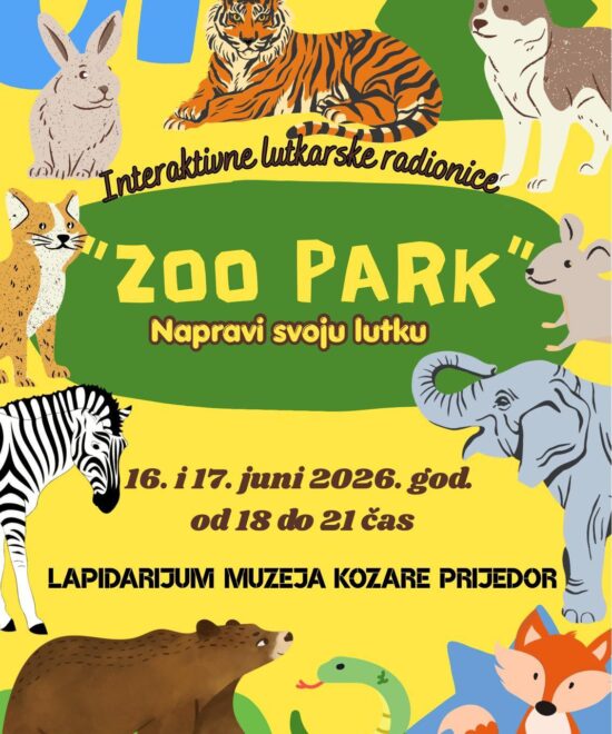 Interaktivne lutkarske radionice „ZOO PARK – Napravi svoju lutku“ u okviru Prijedorskog ljeta 2026