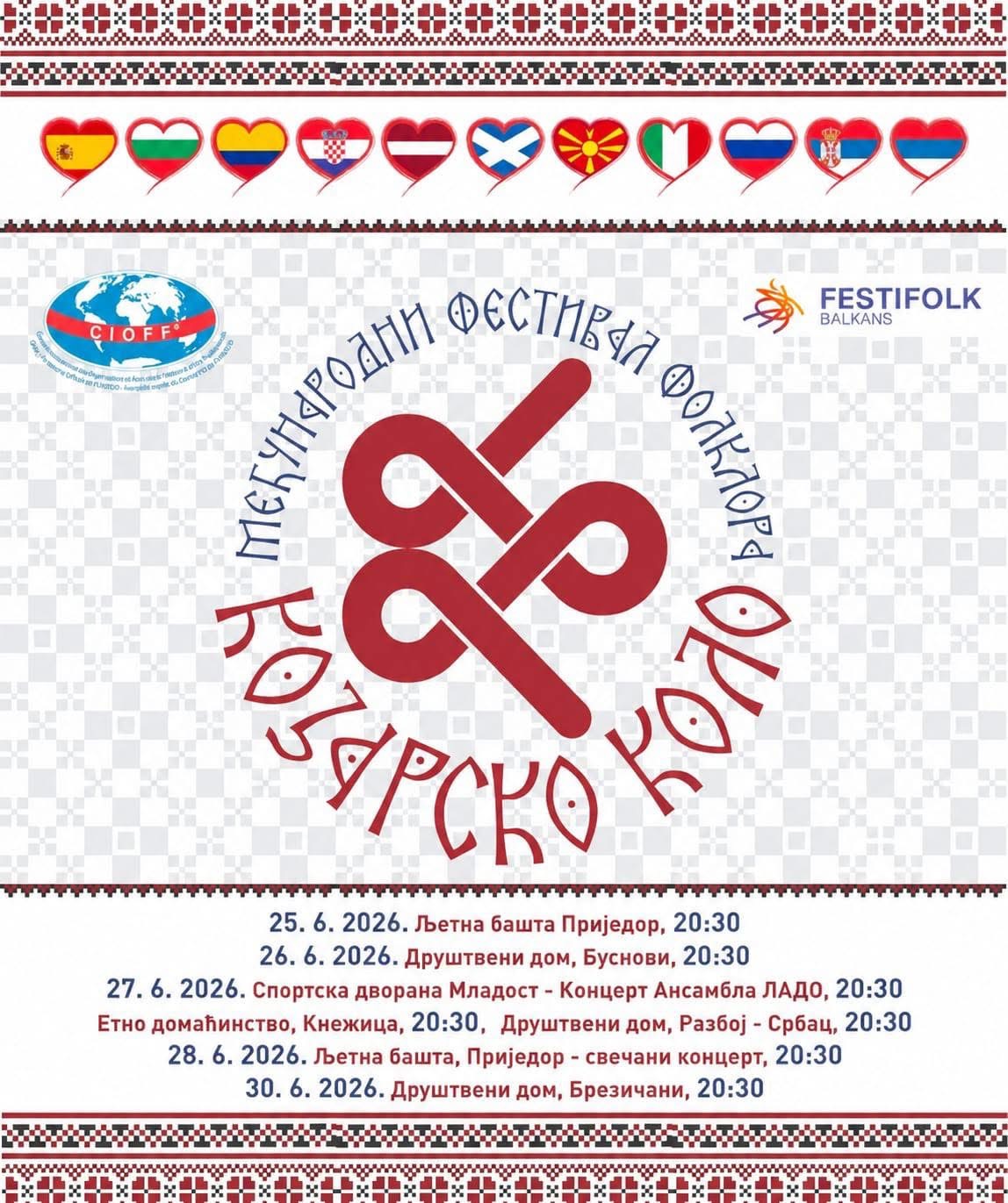 Međunarodni festival folklora „Kozarsko kolo“ u Prijedoru